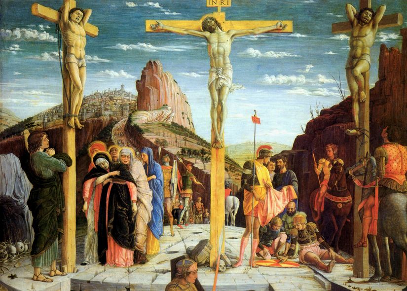マンテーニャ　「キリストの磔刑」
